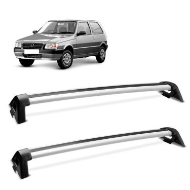 Imagem de Rack Teto Travessa Uno 2011 a 2021 2 Portas Alumínio Prata