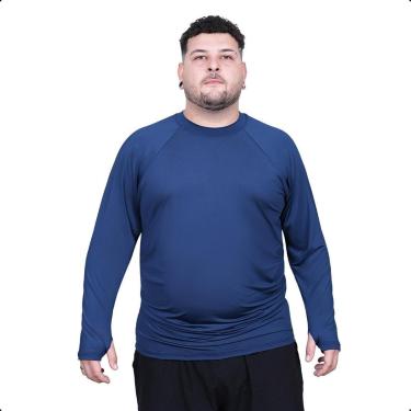 Imagem de Segunda Pele Térmica Masculina Plus Size Proteção Solar Uv-Masculino