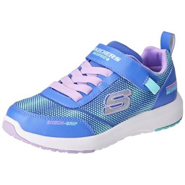 Imagem de Skechers Tênis feminino Dynamic Tread-Journey Time, Azul/Lavanda, 13.5 Little Kid