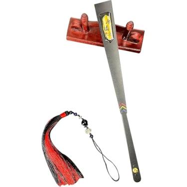 Imagem de Ventilador dobrável de liga de aço protetora, ventilador de ferro de 9 polegadas, ventilador dobrável de Kung Fu estilo chinês Tai Chi pano de seda dourado polvilhado, ventilador fresco de v