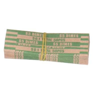 Imagem de Envoltório Codificado por Cores de Moedas, Tubo de Grosso para Armazenamento de Moedas, para Enchimento Manual, Uso Automático de Máquinas de Contador de Moedas, 300 Peças ($0.1)