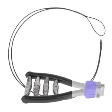 Imagem de simhoa Braçadeira de partida, fio de extensão de 1m da ferramenta de amarração, equipamento de tênis esportivo de cabeça larga de 4 molas profissional para, preto