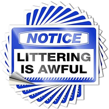 Imagem de Adesivos engraçados para carros aviso de lixo é horrível adesivos 10 peças adesivo bandaid carro decalque adesivo (12 x 18 cm)