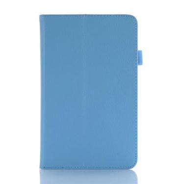 Imagem de Capa para tablet Lenovo Tab M8 TB-8505 TB-8705 4ª geração TB-300FU Smart Cover para tablet Lenovo Tab M8 4th M9 M10 M10 Plus 3ª geração (azul celeste, Tab M10 Plus TB-X606)
