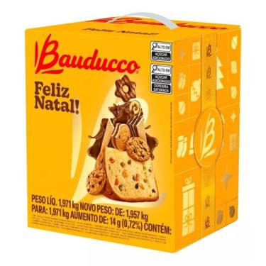 Imagem de Cesta De Natal Bauducco Panetone Pequena 15 Itens