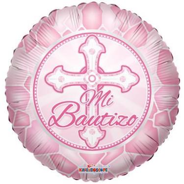 Imagem de Balões de batismo espanhol Mylar 45,72 cm rosa (3 ct) por Kaleidoscope
