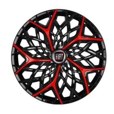 Imagem de Jogo Calota Moove Red Aro 13 Para Siena 2020 2021 - Elitte Motors