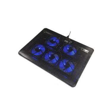 Imagem de Cooler Suporte Base Notebook Gamer Led Usb 5 Fan Regulável - KNUP
