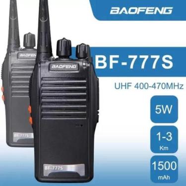 Imagem de 2 Rádio De Comunicação Escopo 12 Km Baofeng 16 Canais 777S - Radio Bao