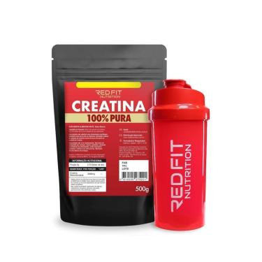 Imagem de Suplemento em Pó Red Fit Nutrition 100% Puro Importado Creatina 500g-Unissex