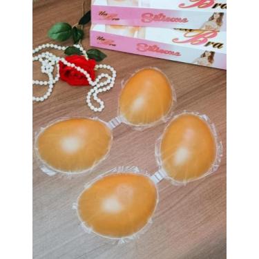 Imagem de KIT 2x Sutia Adesivo Unbra Silicone Invisivel Levanta Seio Sem Alça Co