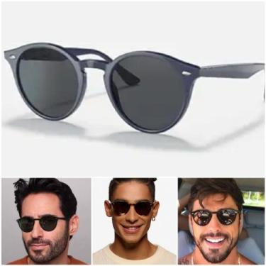 Imagem de Óculos De Sol Stilish 2180 Clássico Unissex Preto Proteção UV400 Moda 