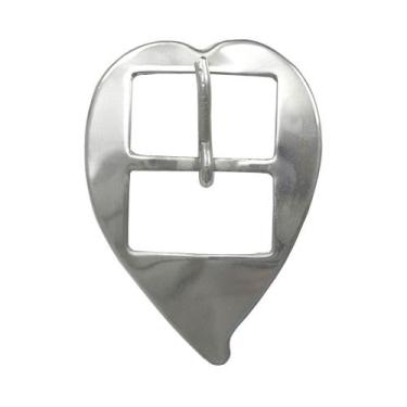 Imagem de Fivela Coração de Bico inox SV0070 - Selaria Vertentes, 32mm