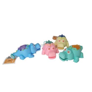 Imagem de Brinquedo crocodilo a corda com luz brilha no escuro e anda- 2un - Lyn