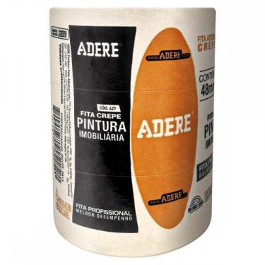 Imagem de Fita Crepe Adere Para Pintura Imobiliaria 427 Profissional 48Mm X 50M 