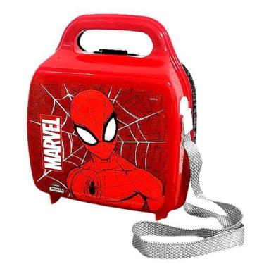 Imagem de Lancheira Escolar Para Meninos Homem Aranha com Alça Original - Plasút