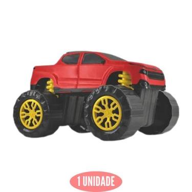 Imagem de Caminhonete Vermelho Sara X Brinquedo Infantil Criança - Omotcha