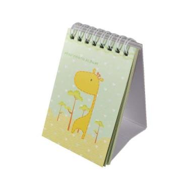 Imagem de Mini Álbum Verde Formato Calendário Girafa para 10 fotos instax - TUDO