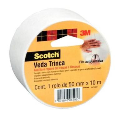 Imagem de Kit 3 Fita Veda Trinca 3m Scotch Adesiva 50mm X 10m Original