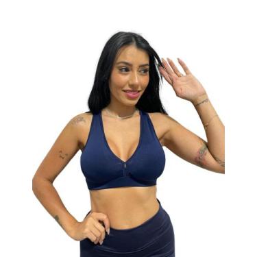 Imagem de Top nadador feminino com bojo removível TB moda fitness academia e gin