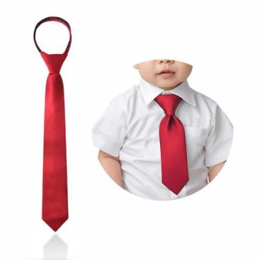 Imagem de Gravat Slim Social Com Nó Pronto E zíper Infantil RN a 6 Anos - MCOLIS
