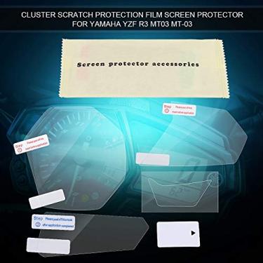 Imagem de Película Protetora de Tela Em Tpu Transparente paraYzf R3 Mt03 Mt03, Proteção contra Arranhões, Fácil Limpeza, Vem Com Kit de Limpeza