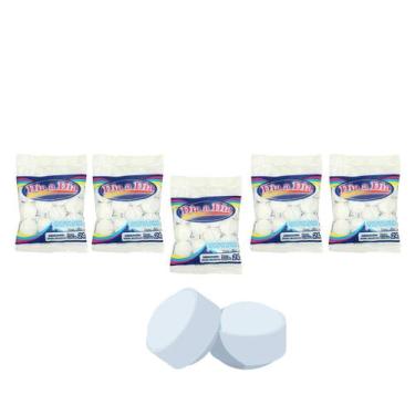 Imagem de Naftalina Em Bolas 24g Pac 11 Bolinhas Kit 5 - Dia a Dia