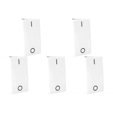 Imagem de Kit C/5 - Modulo Pial Pop Branco 1 Simples Bipolar 10A Lg...