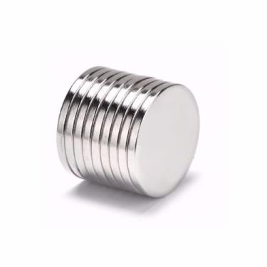 Imagem de 10pcs. Imã De Neodimio Disco 20x2 - 20mm x 2mm - N35 - Neoimã