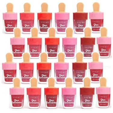 Imagem de Kit 24 Gloss Brilho Labial Sorvetinho Vivai