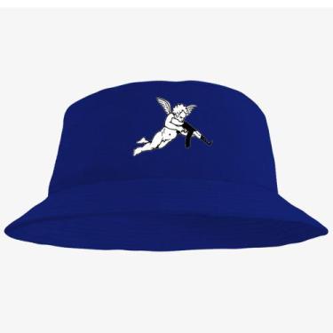 Imagem de Boné Chapéu Bucket Hat Estampado Anjo - MP Moda Masculina, Único, Azul