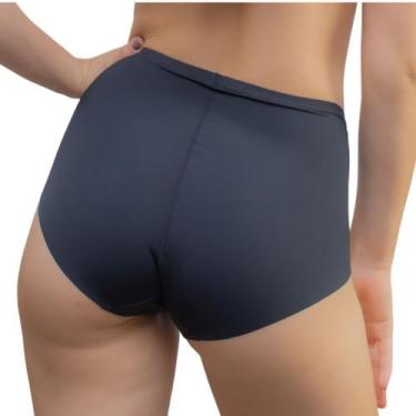 Imagem de Kit 5x Calcinha Shortinho Cós Alto Cintura Alta Caleçon Calesson Não M