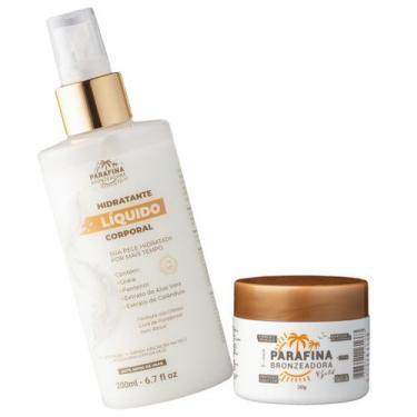 Imagem de Creme Bronzeador Natural com 30g com Hidratante Líquido Corporal 200ml