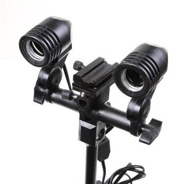 Imagem de Suporte Soquete Duplo E27 Com Encaixe Para Flash - Equifoto