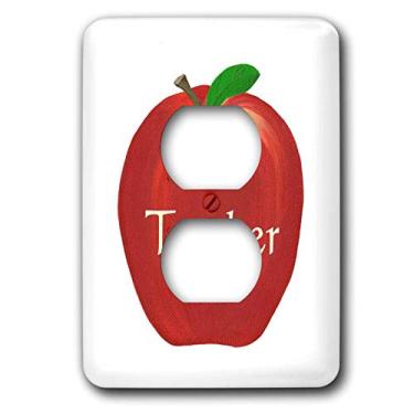 Imagem de 3dRose Tampa de tomada 2 plugues Apple A Plus Teacher da Lsp_27036_6