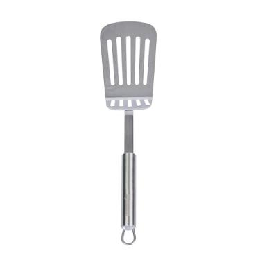 Imagem de Restaurantware - Espátula de cozinha padrão alemão de 30 cm, 1 espátula de metal perfurada - alça ergonômica, lavável na louça, espátula de aço inoxidável, para virar ovos, hambúrguer, crepe e mais
