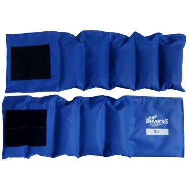 Imagem de kit halter peso musculação halteres 2 kg tornozeleira peso caneleira d