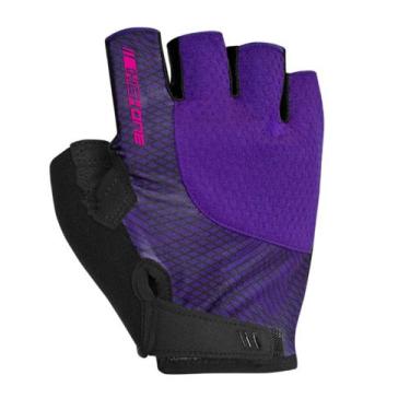 Imagem de Luva Ciclista Montano Dedo Vazado Bike Bicicleta High One, Roxo, P