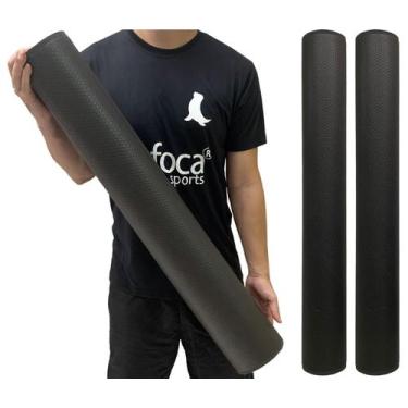 Imagem de Kit 2 Rolos Massagem Liberação Miofascial 90cm DF1063 Preto Dafoca Spo