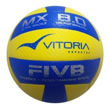 Imagem de Bola Volei Oficial Vitoria Mx 8.0 Ultra Macia Pu Microfibra - Vitoria 