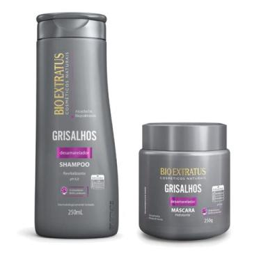 Imagem de Kit Grisalhos Bio Extratus Brilho Prateado Vegano Oficial