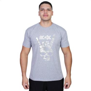 Imagem de Camiseta ACDC Rock Mão Hard Banda Fãs Camisa Algodão Adulto - Cassio H