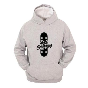 Imagem de Moletom Masculino Canguru Flanelado Skate Boarding Estampado - Ragor, 
