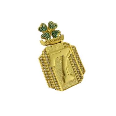 Imagem de Pingente Número 7 Detalhado Coroa (g) - Banhado a Ouro 18k - ToJoia18k