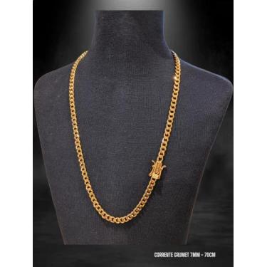 Imagem de CORRENTE  Masculina GRUMET 7MM Banhado a ouro 18k - Baronesa imports18