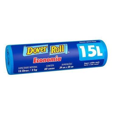 Imagem de Saco de Lixo Dover Roll 15L 60 Un - doverroll