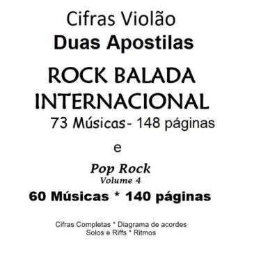 Imagem de Cadernos Cifras Violão Rock Internacional e Pop Rock - 2 Volumes - Aca