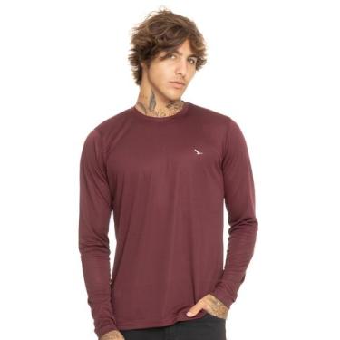 Imagem de Camiseta Fitness Dry Level Manga Longa Yacht Master - Vinho, Vinho, G