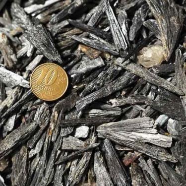 Imagem de Cascalho Cianita Preta 200gr Pequeno Bruto Natural Orgonite - Cristais