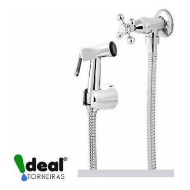 Imagem de Ducha Higiênica P/ Banheiro E Gatilho Em Metal 1/4 Volta C-33 - Malu M